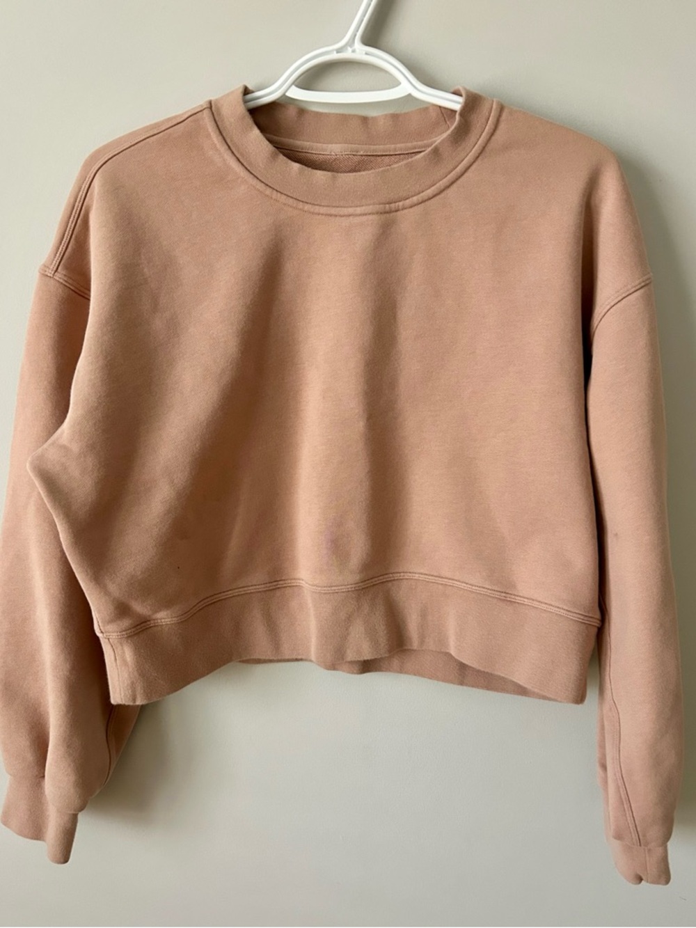 Lululemon Cropped Dusty Rose Crewneck Sweatshirt
